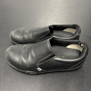 Kuru Kivi Shoes Black Leather‎ Slip On Comfort Arch Support Women's Size 8